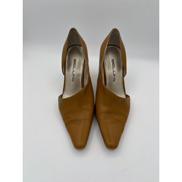 Bellini Womens Tan Leather Pumps Size 6.5 - Picture 1 of 7